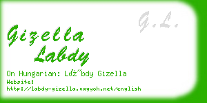 gizella labdy business card